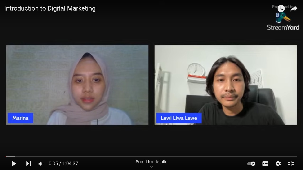 Webinar Introduction to Digital Marketing di BuildWith Angga
