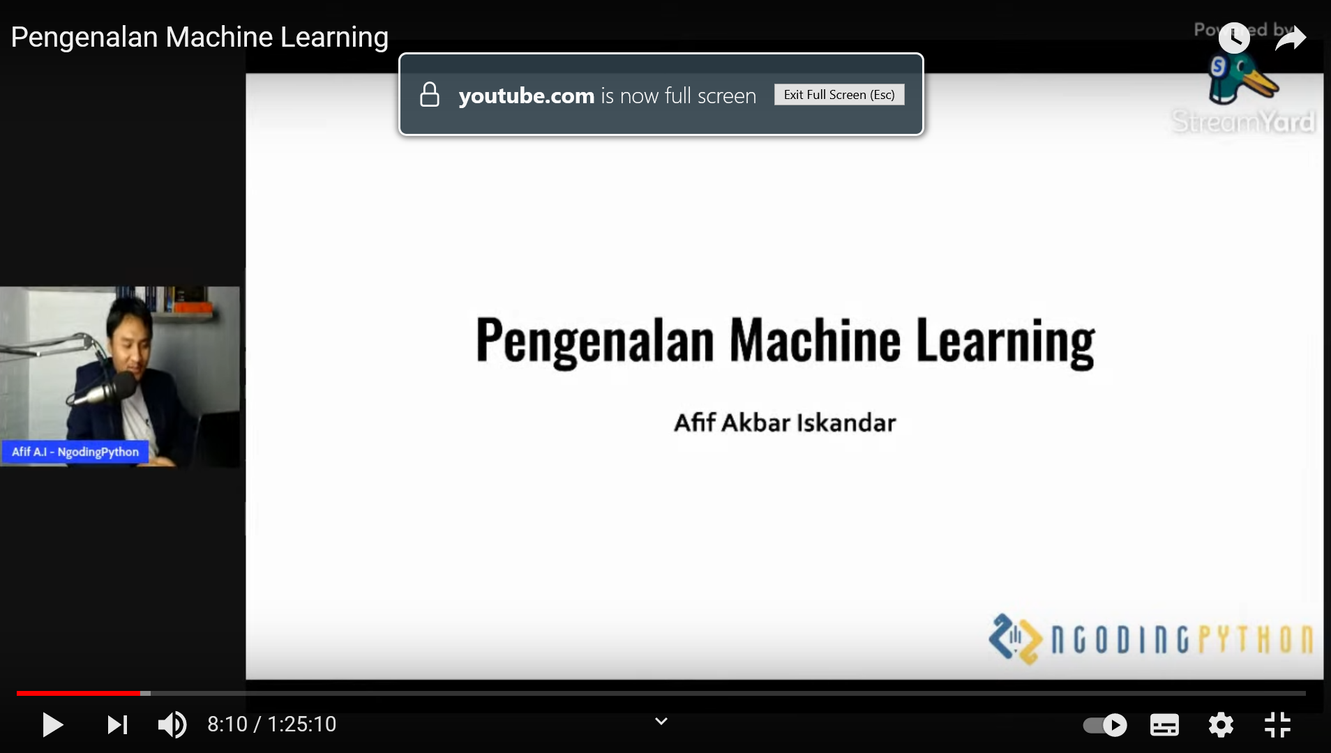 Webinar Pengenalan Machine Learning di BuildWith Angga