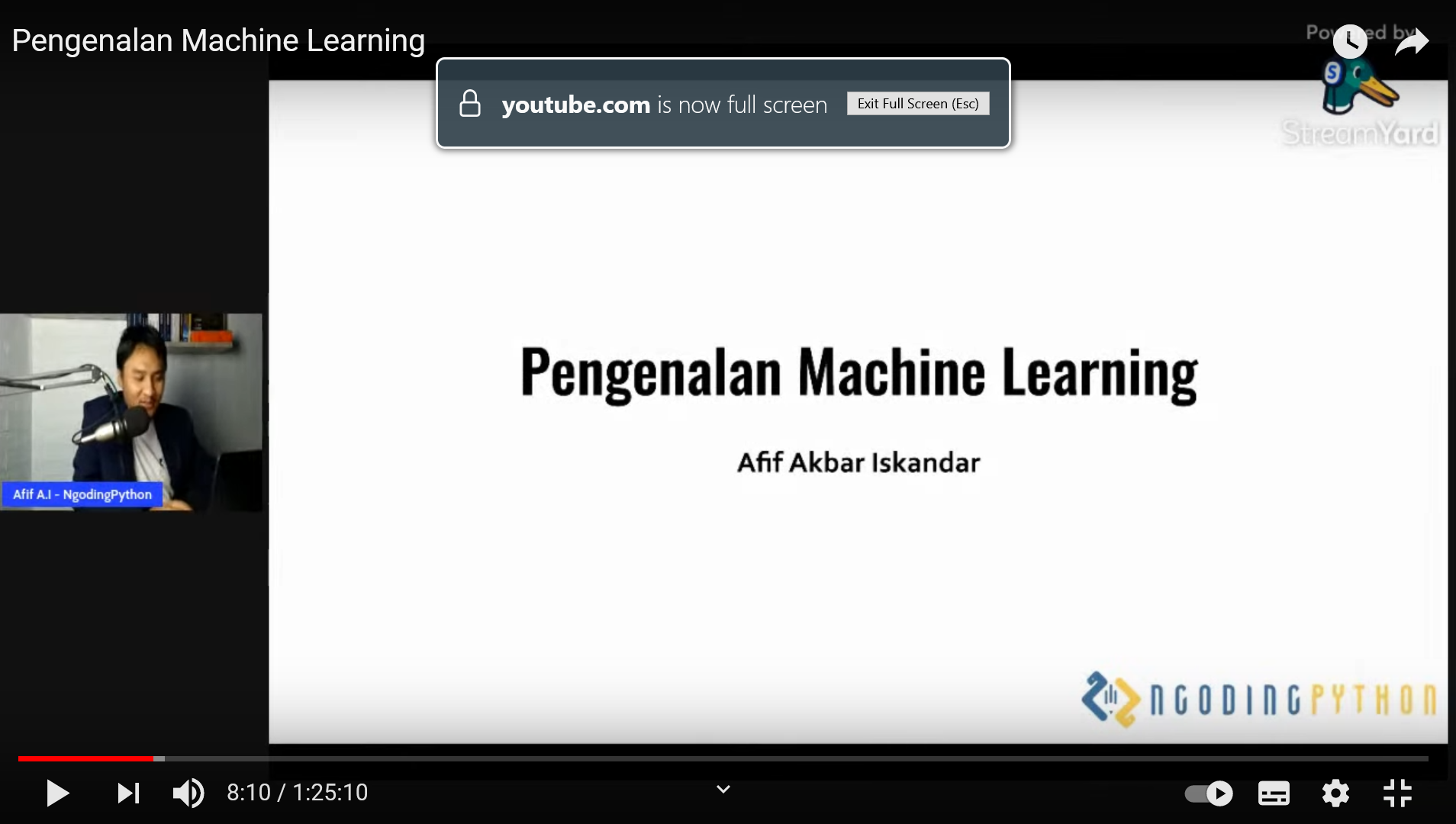 Webinar Pengenalan Machine Learning di BuildWithAngga