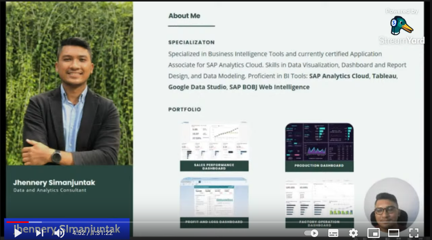 Webinar Build Your First Dashboard With Data Studio in 2021 di BuildWithAngga