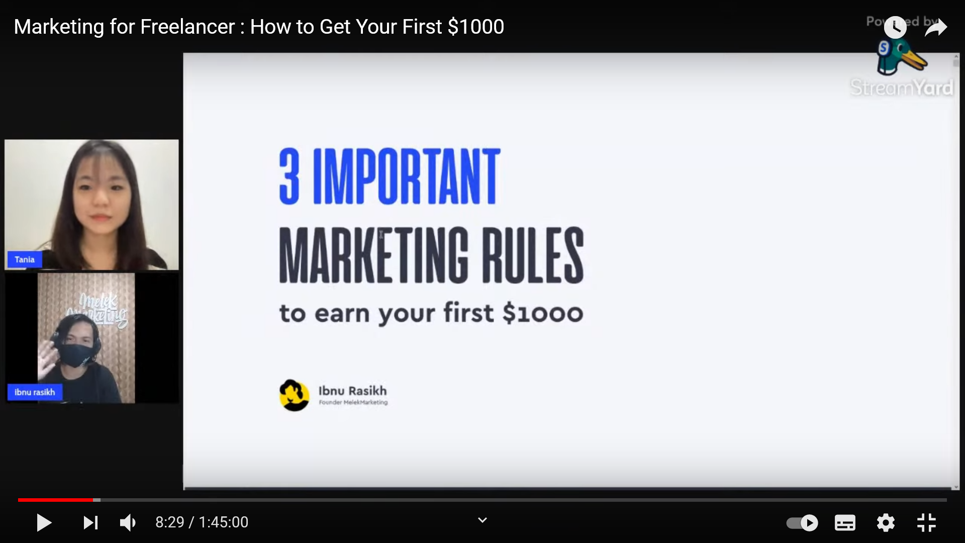 Webinar Marketing for Freelancer : How to Get Your First $1000 di BuildWith Angga