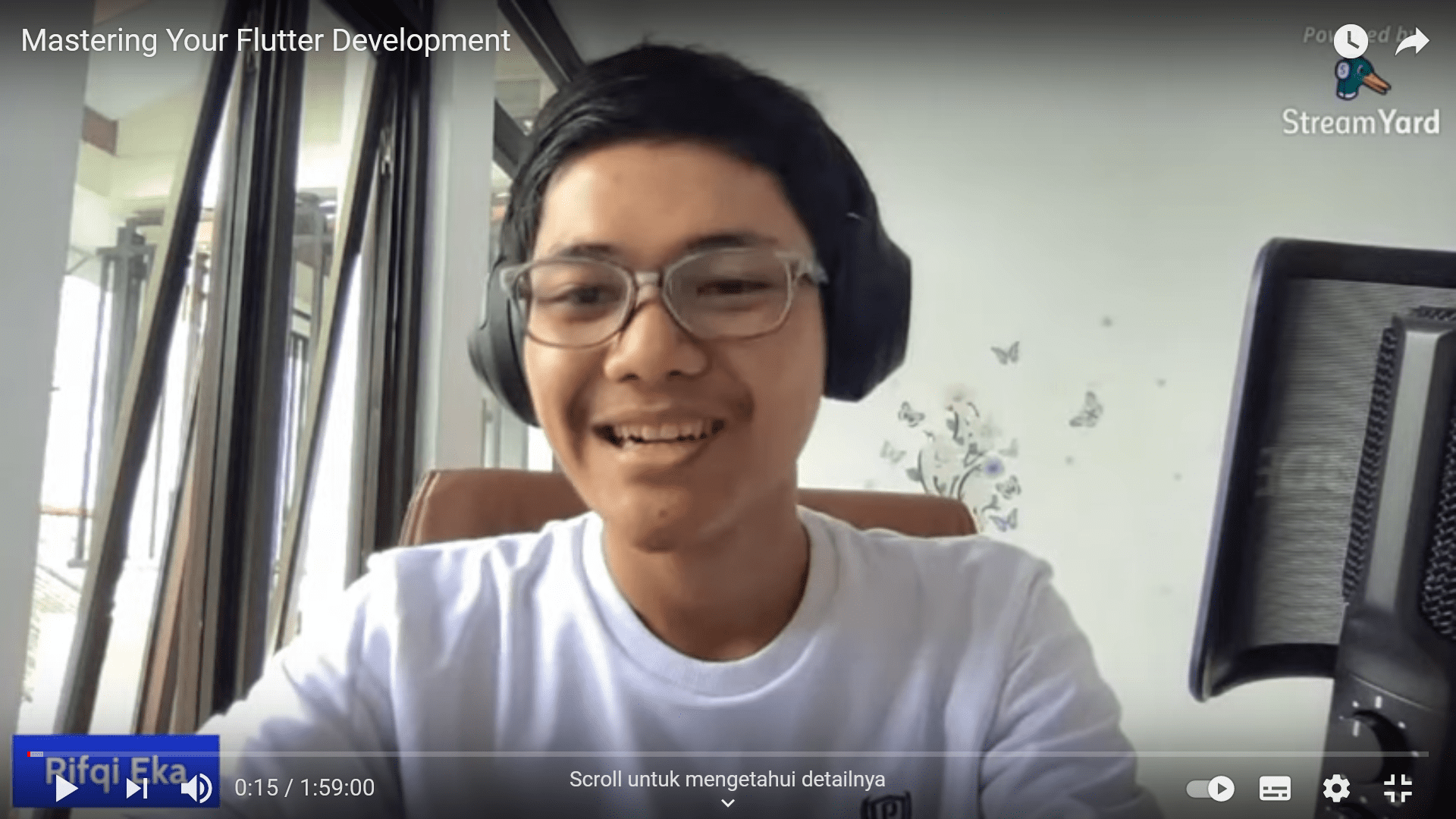 Webinar Mastering Your Flutter Development di BuildWithAngga