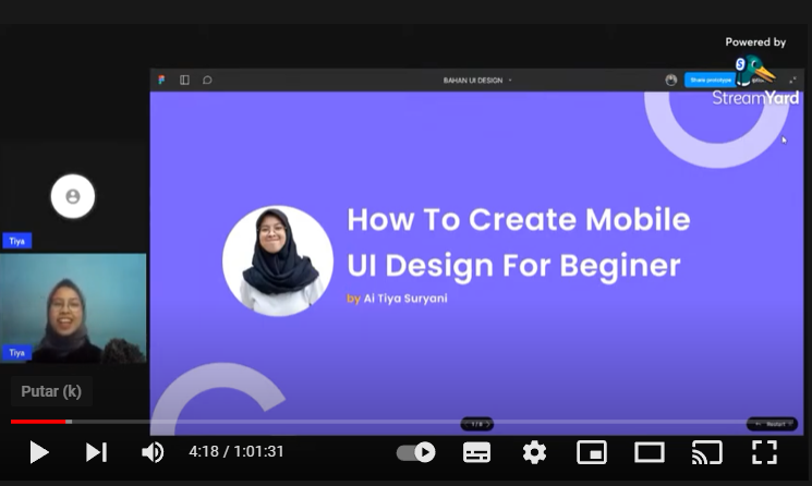Webinar Create Mobile UI Design for Beginner di BuildWithAngga