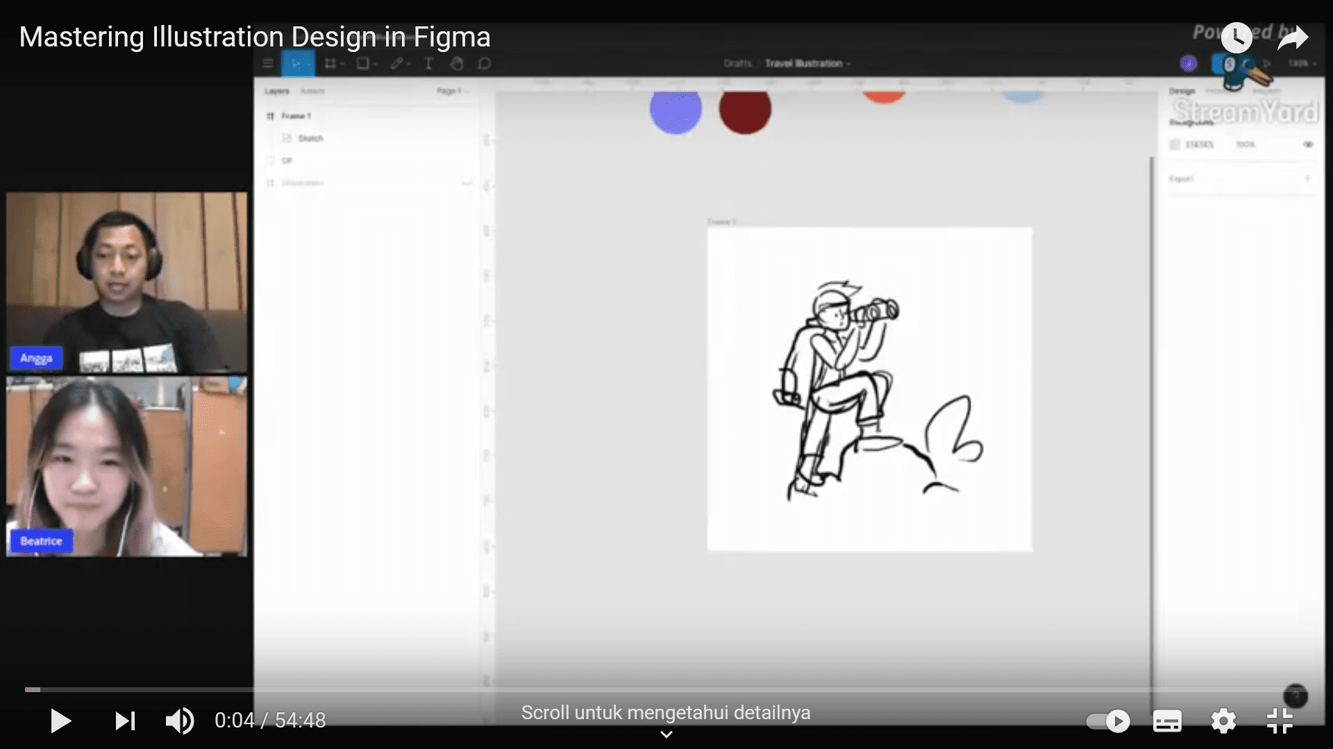 Webinar Mastering Illustration Design in Figma di BuildWith Angga