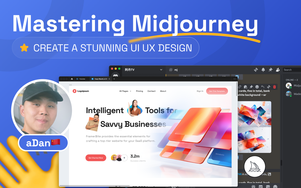 Kelas Mastering Midjourney: Create a Stunning UI UX Design di BuildWithAngga